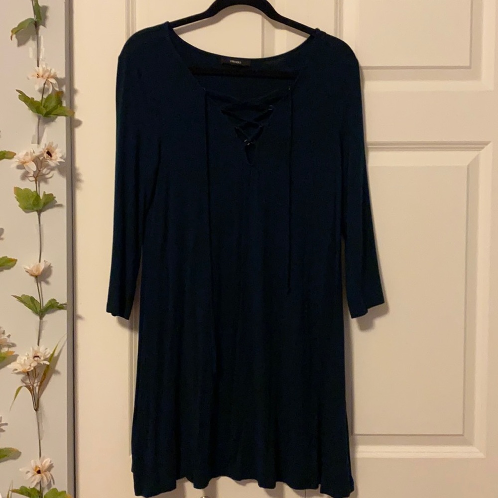 Forever21 3/4 Dark Green Dress